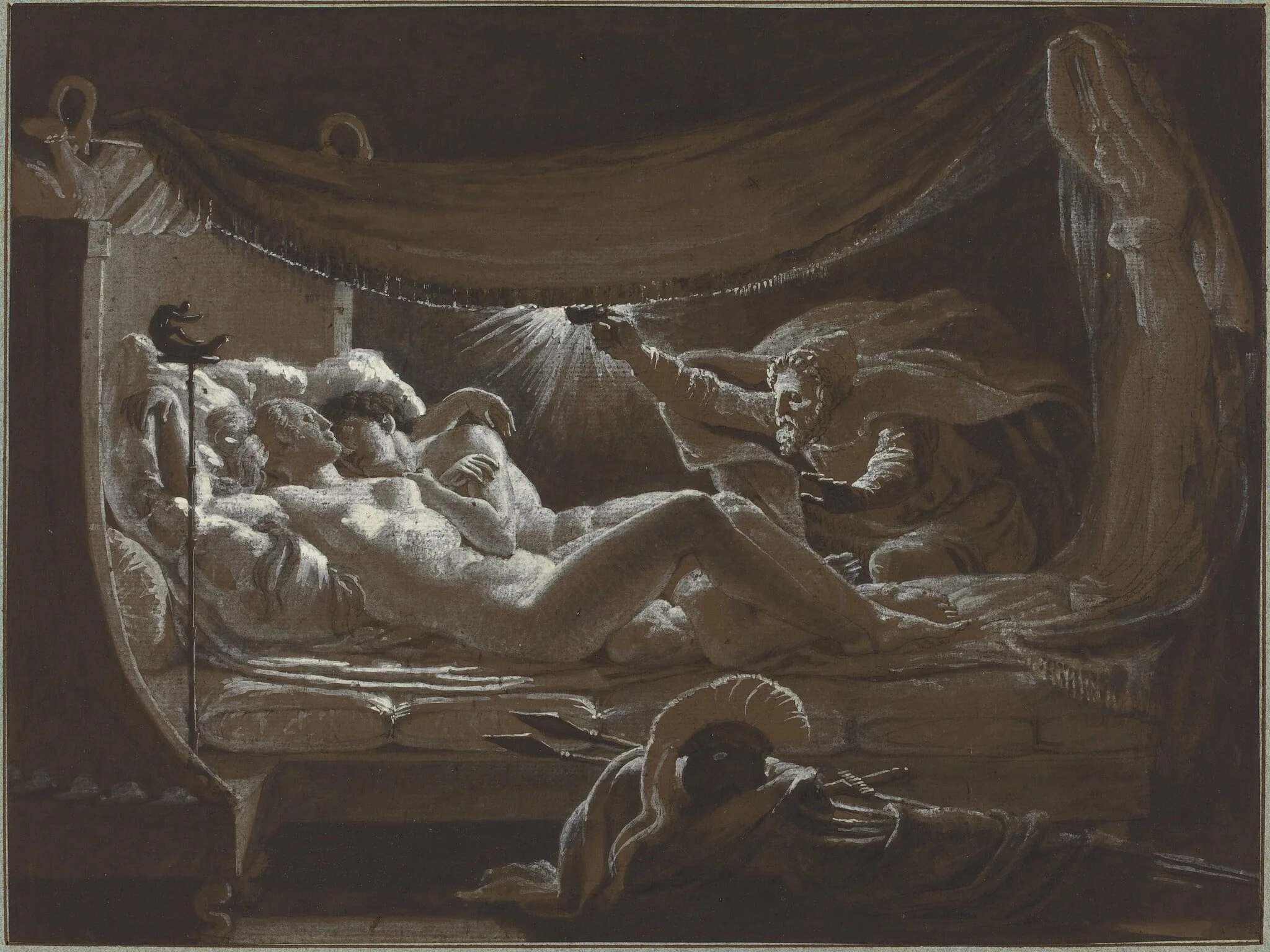 Vulcan Discovering Venus and Mars, detail