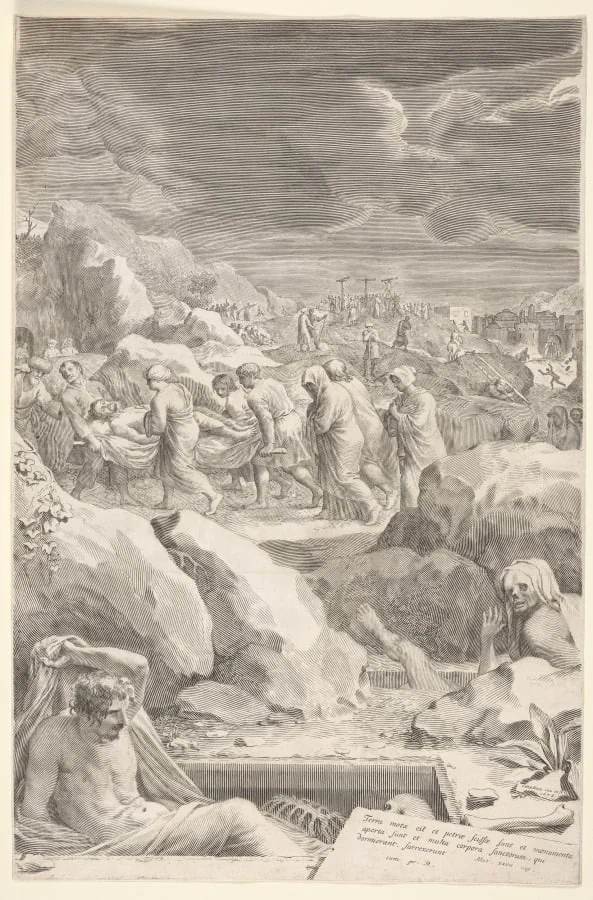 Christ Carried to the Tomb, detail