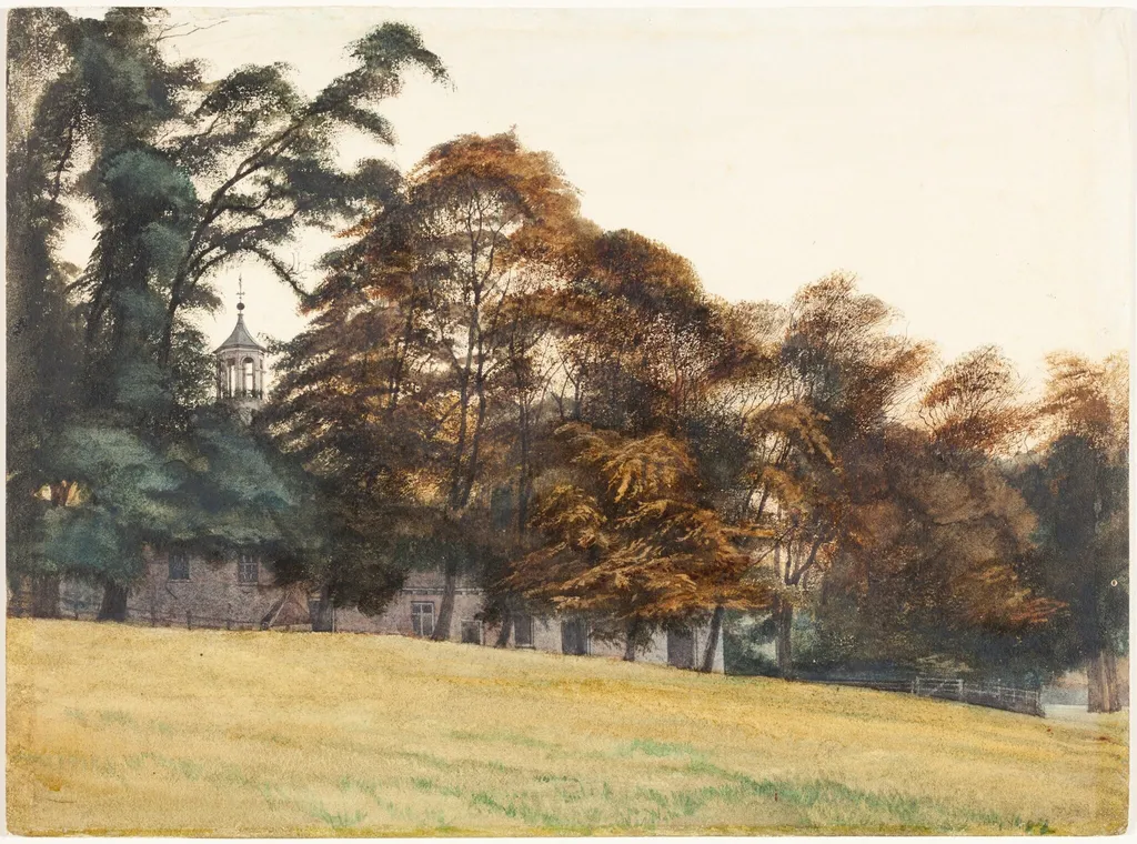 The Grounds at Castle Howard, by 9th Earl of Carlisle, George Howard, graphite, 1877