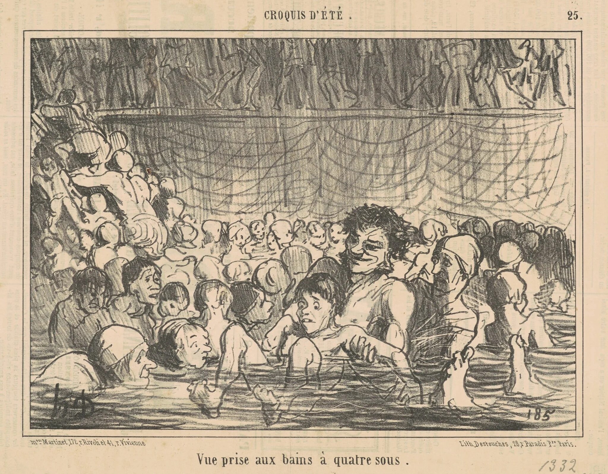 Vue prise aux bains a quatre sous, detail