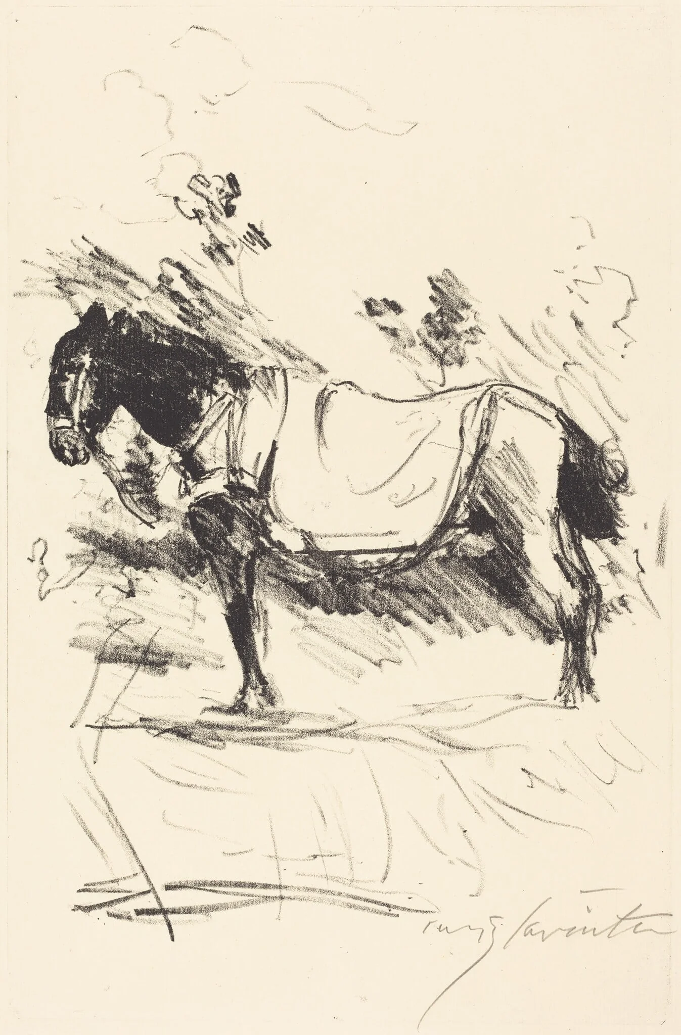 Reitpferd (Riding-Horse), detail