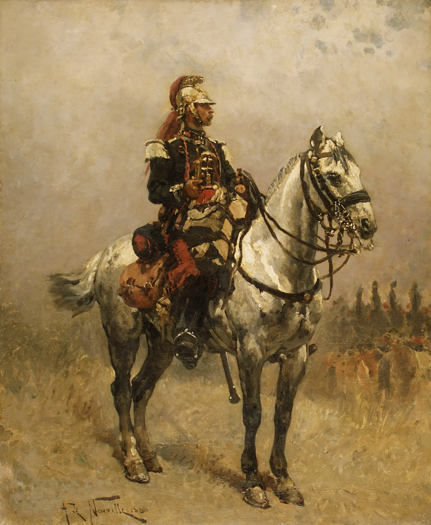 A Cavalryman, detail