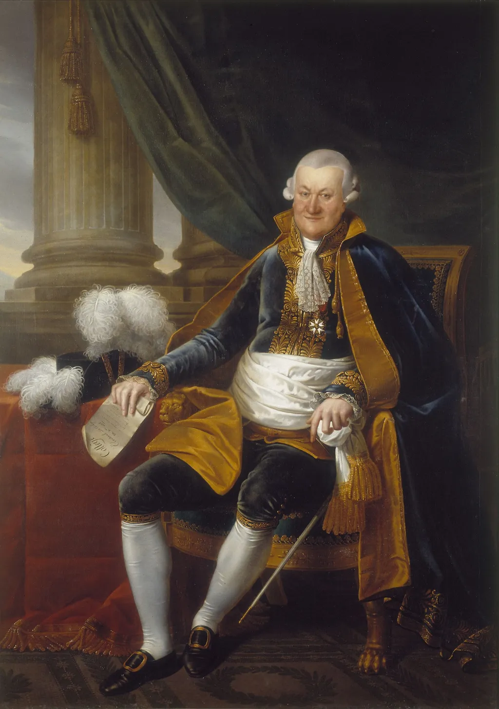Portrait of François Joseph de Viry, by François Kinson, oil, 1805