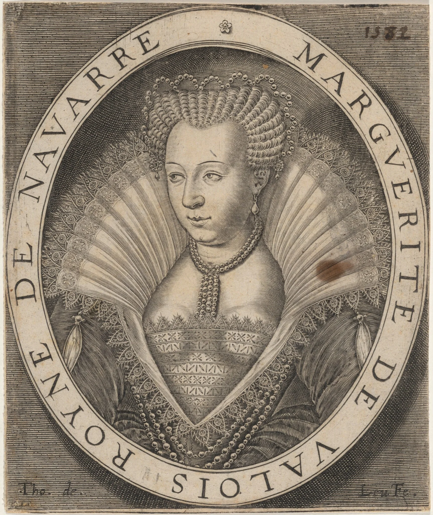 Marguerite de Valois, Wife of Henry of Navarre, detail