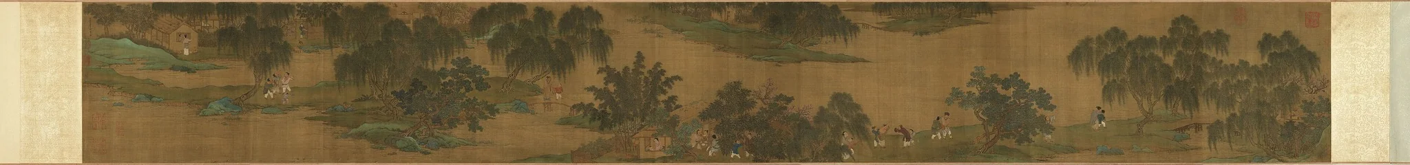 Depiction of the Day of Spring Offering to the Gods, detail
