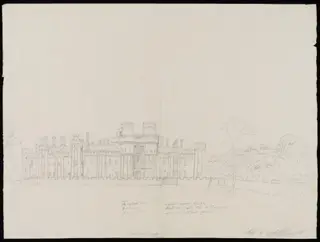 General view of exterior., by James Lambert senior, 6