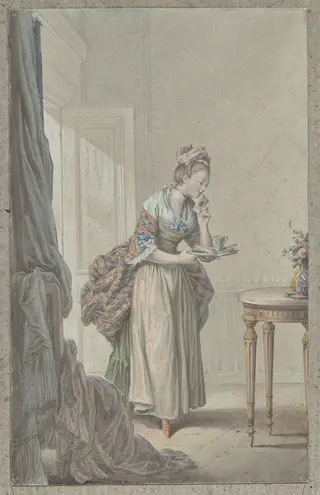 Woman with a Letter, by Sigmond Freudeberg, 1774