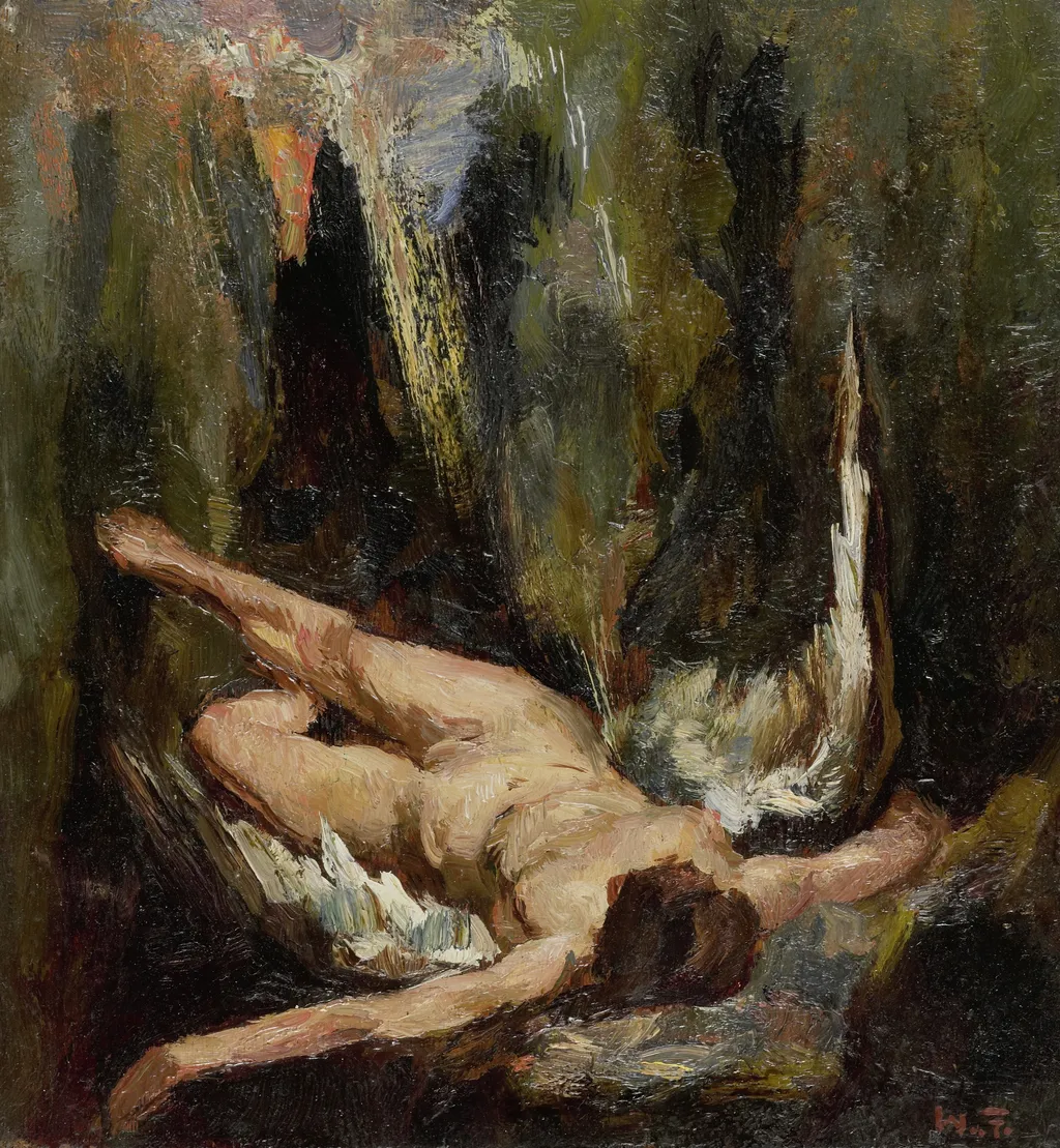De gevallen engel, by Willem de Zwart, oil, 1908
