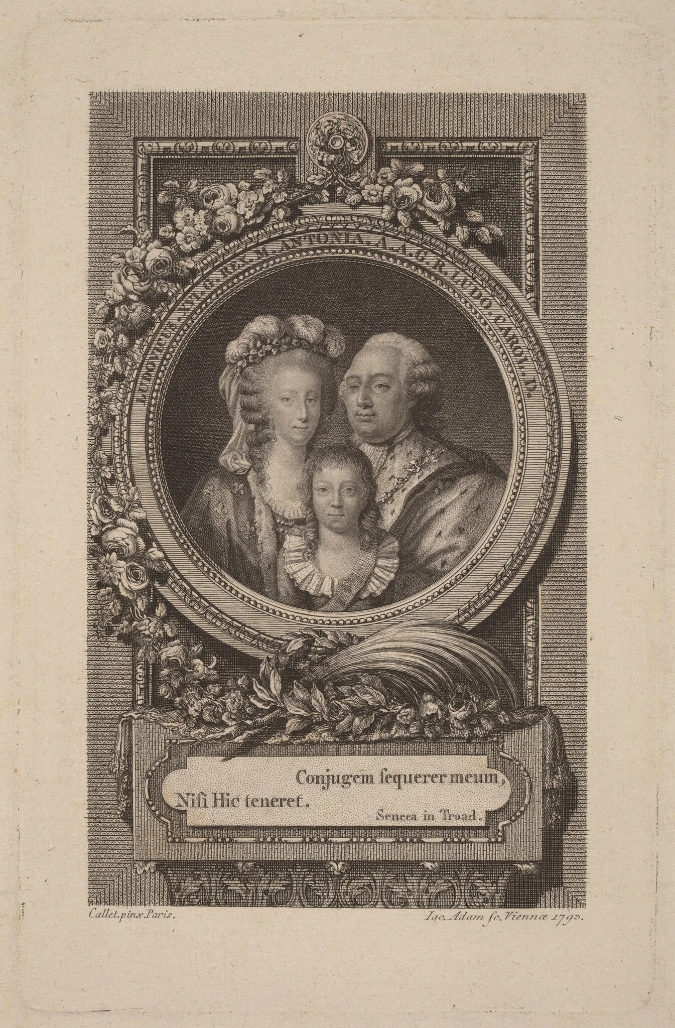 Louis XVI, Marie-Antoinette, and Louis-Charles, detail