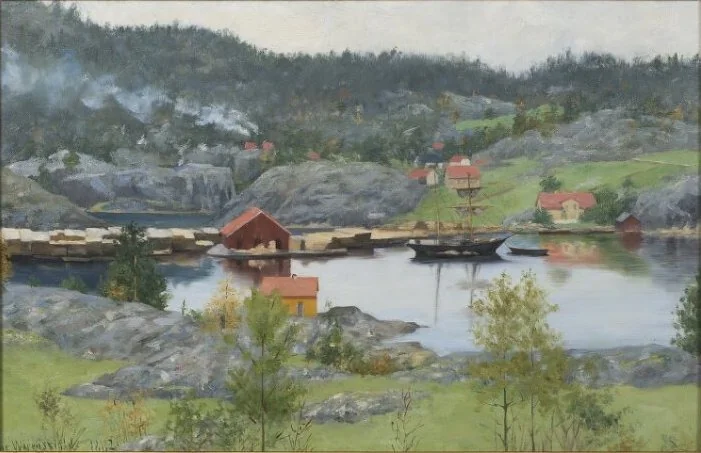 Fiord Landscape, detail