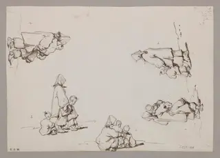 Tanka women and children, by George Chinnery, 16