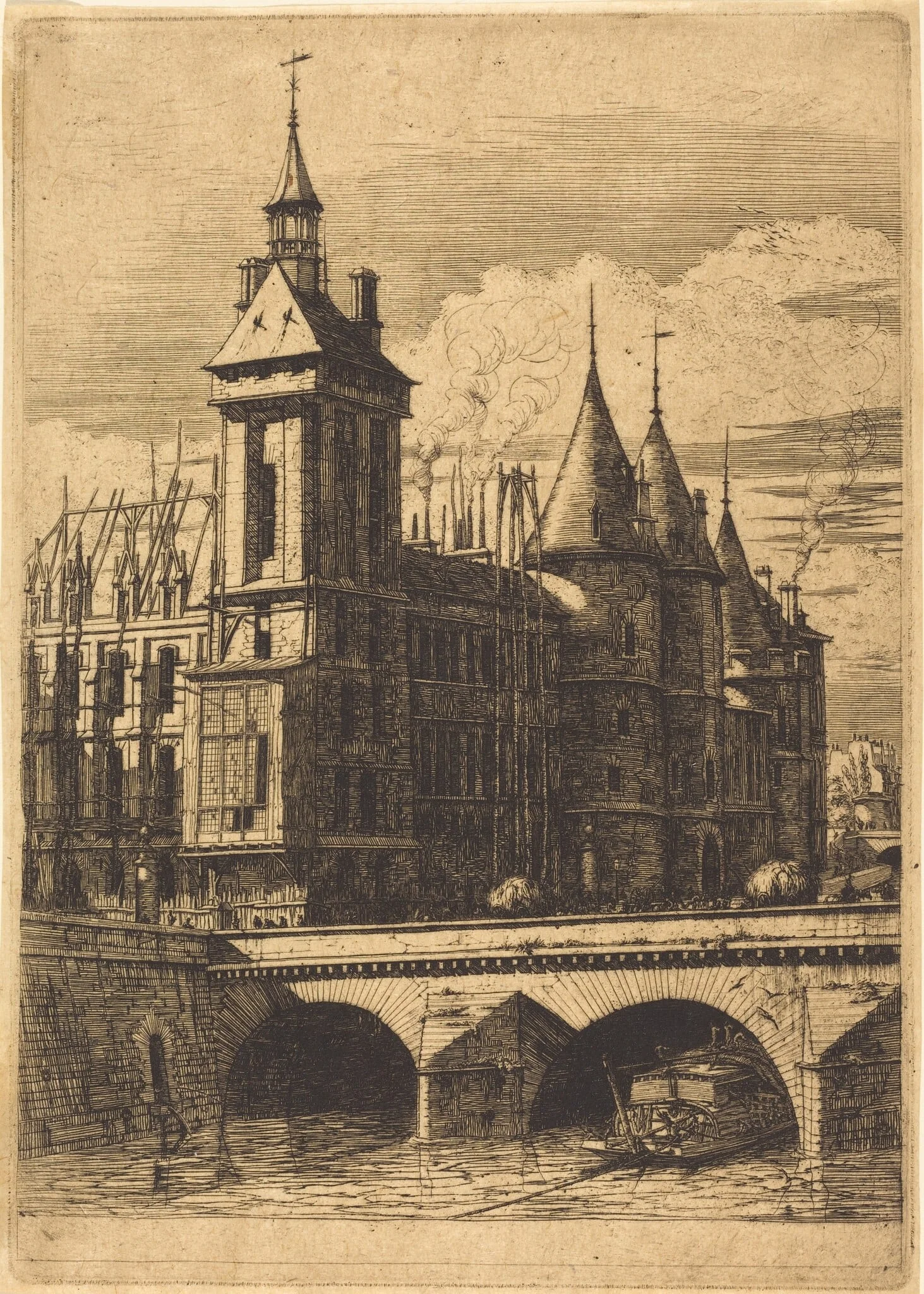 La Tour de l'Horloge, Paris (The Clock Tower, Paris), detail
