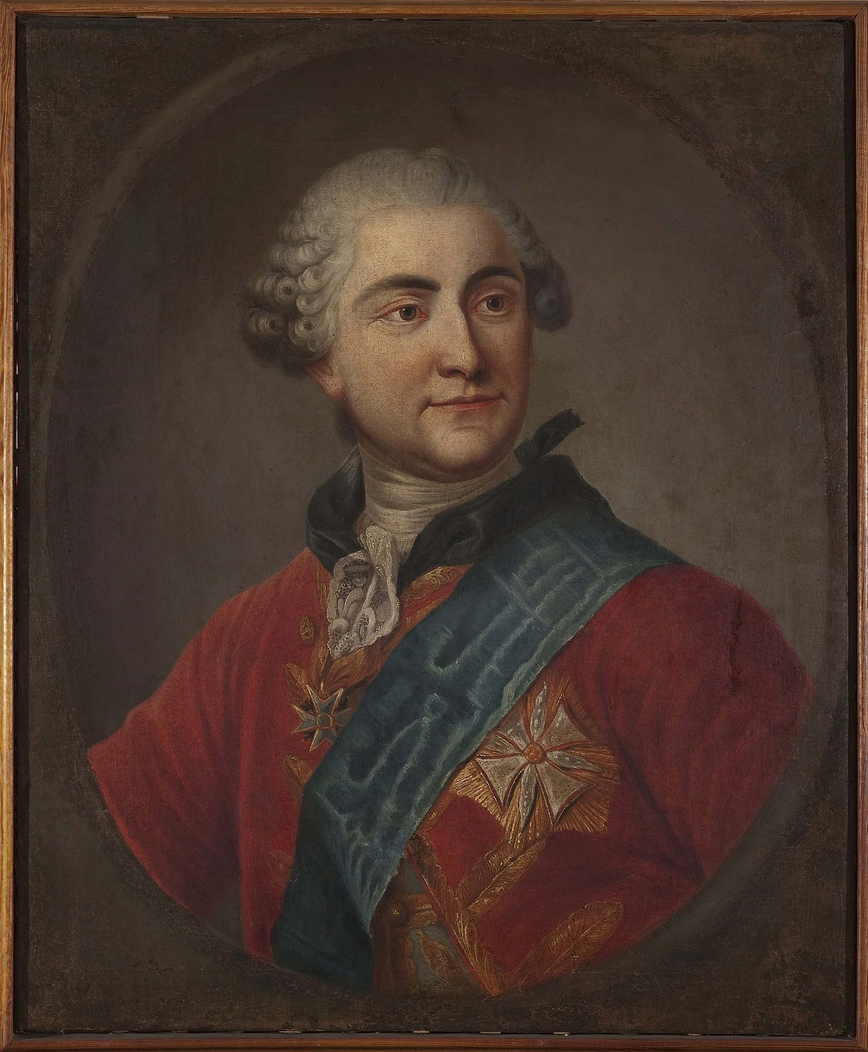Portrait of Stanisław August Poniatowski, detail