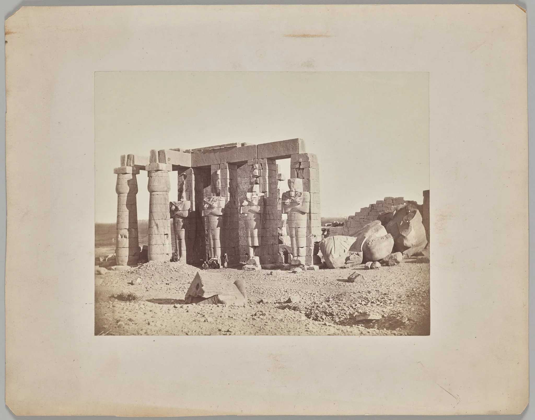 Fallen Statue at the Ramasseum, Thebes, detail