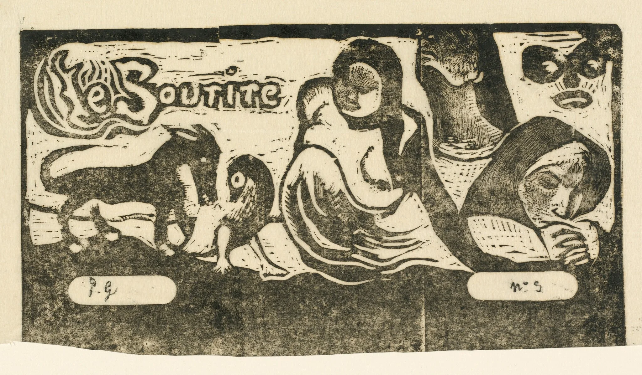 Title Page for "Le Sourire" (Titre du Sourire), detail