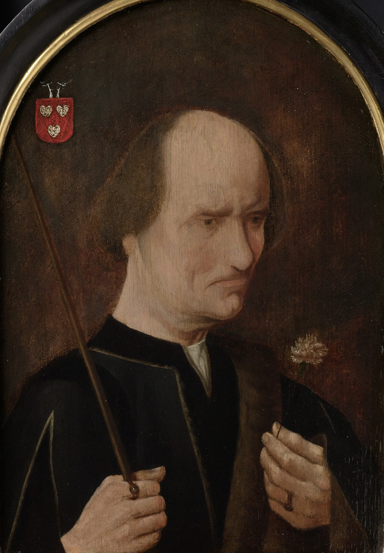 Portrait of Arent Franckensz van der Meer (?-1503), Lord of Papendrecht, nicknamed ‘malicious Aertje’, detail