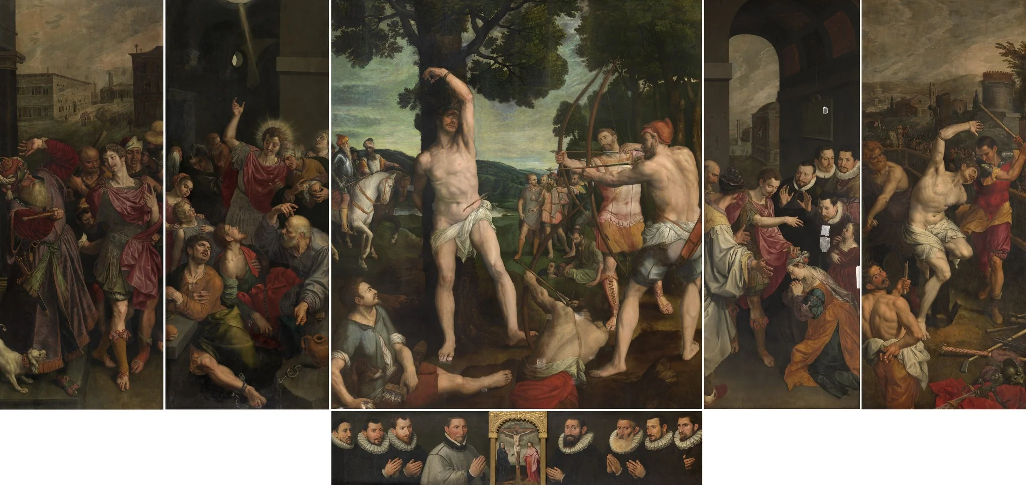 Altarpiece of the Guild of the Old Bow, detail