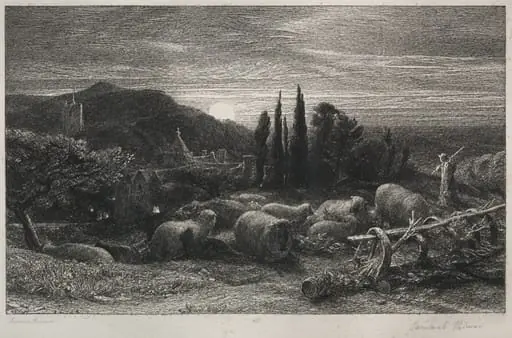 The Rising Moon, by Samuel Palmer, 1857