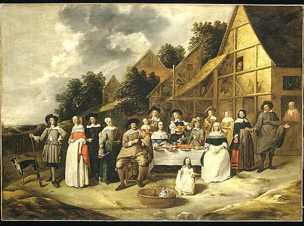 Group Portrait: A Wedding Celebration, detail