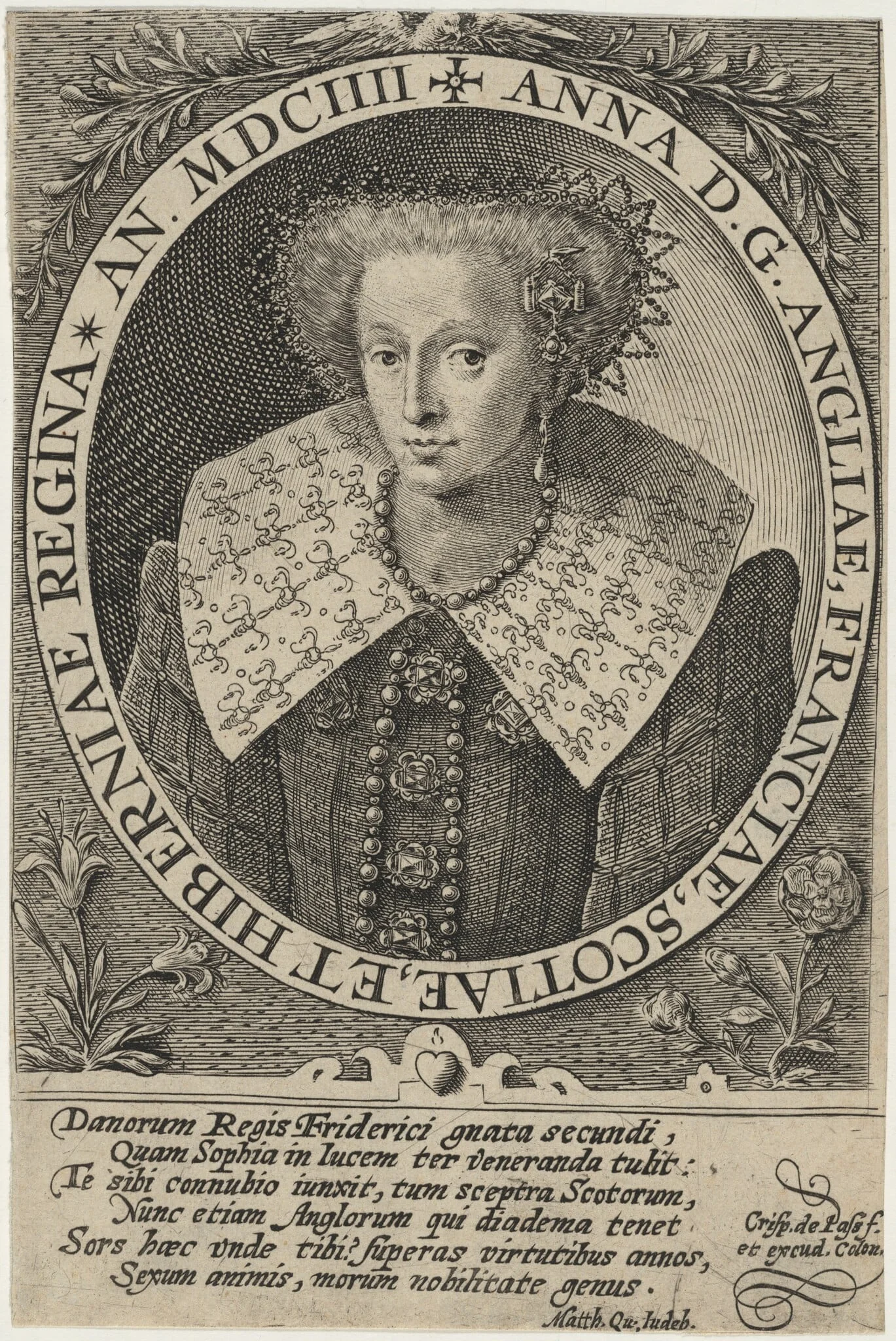 Anne of England, detail