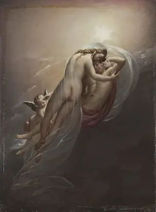 Aurora and Cephalus, by Anne-Louis Girodet, oil, 1810