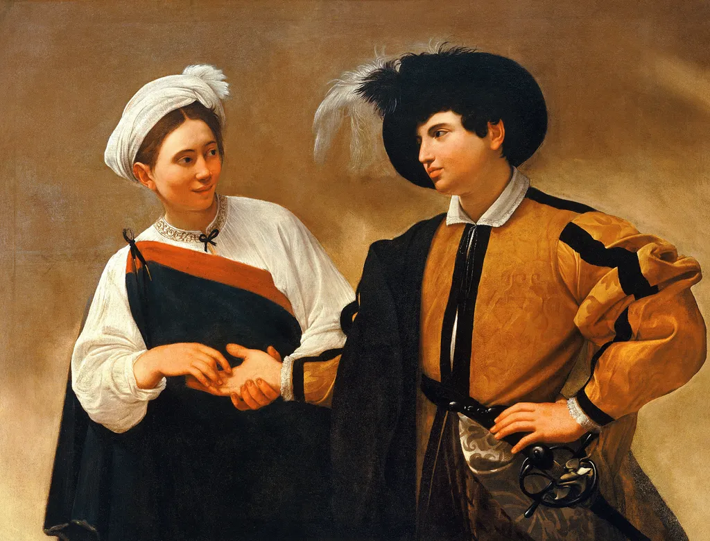 The Fortune Teller, by Caravaggio, oil, 1598