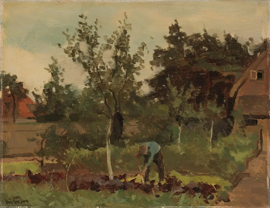Moestuin, by Willem Witsen, oil, 1903