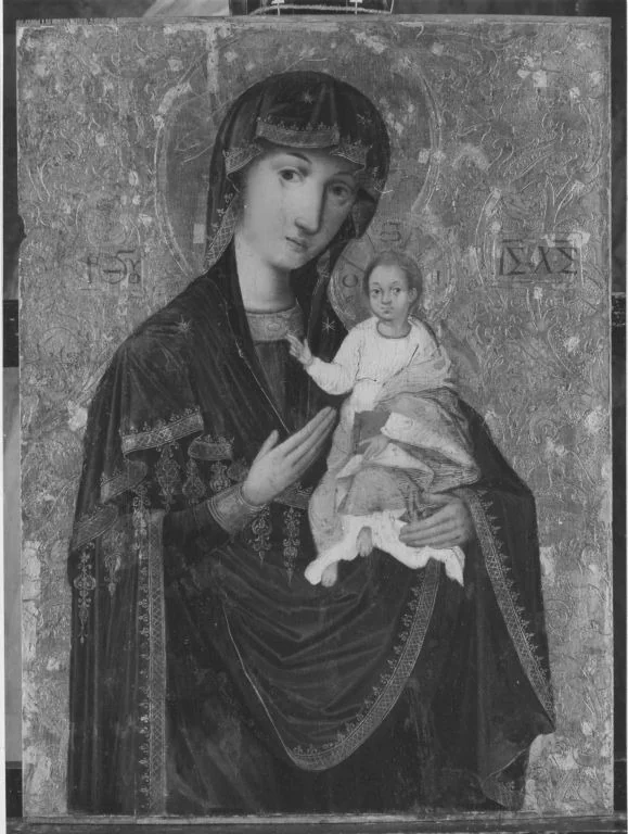 Ikone: Maria mit Kind, detail