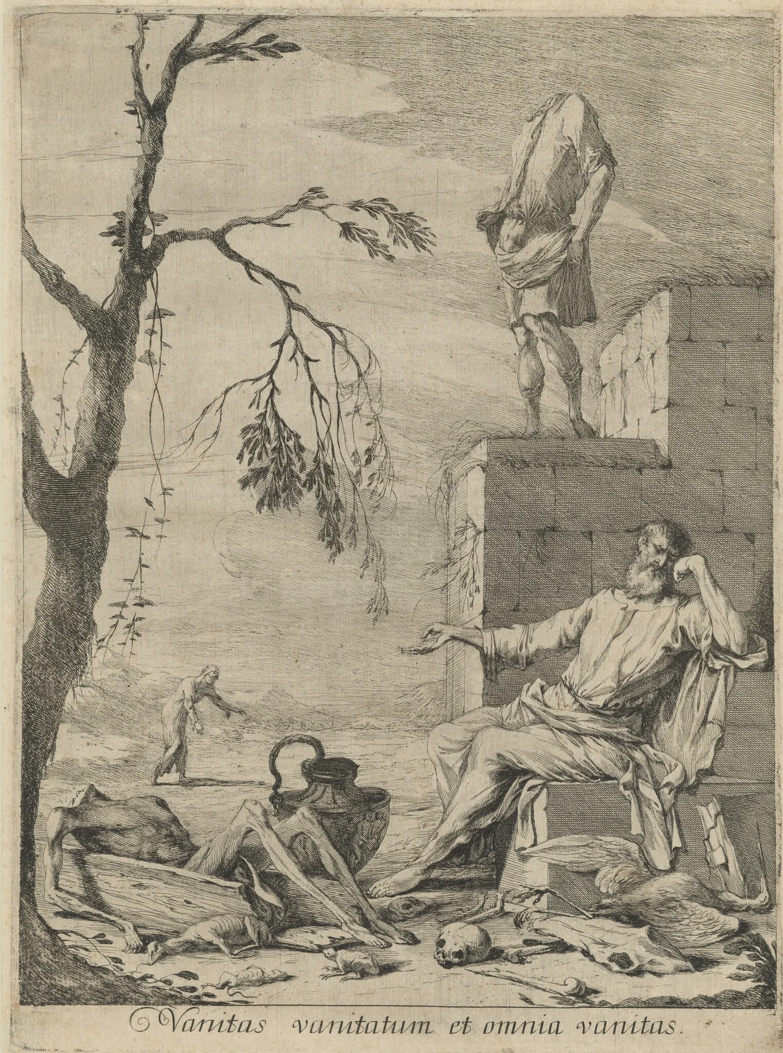 Democritus in Meditation, detail