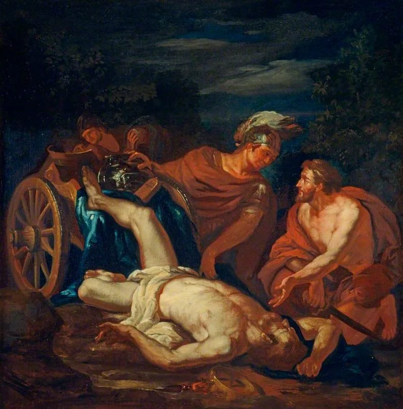 The Death of King Laius, detail