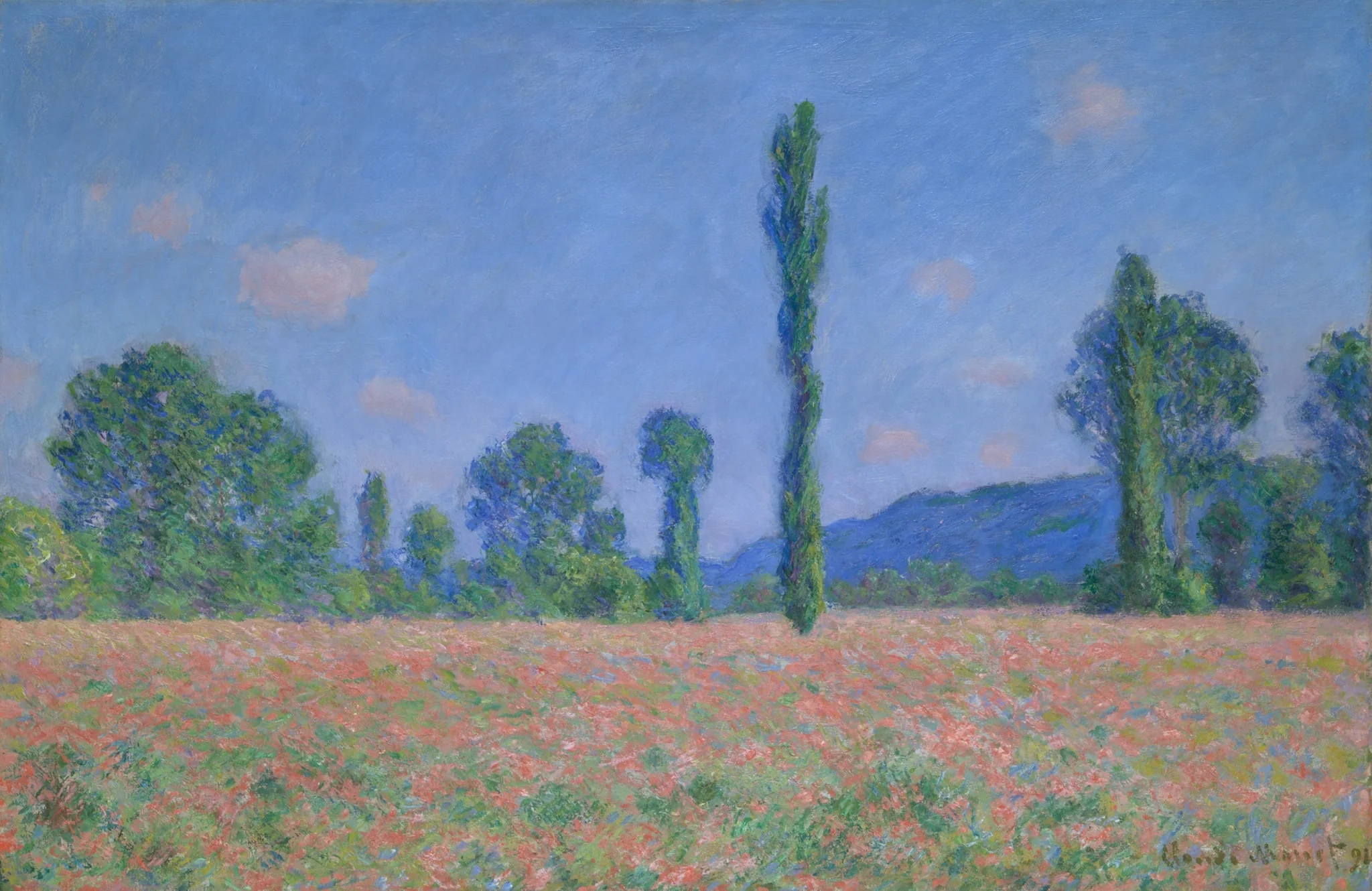 Poppy Field (Giverny), detail