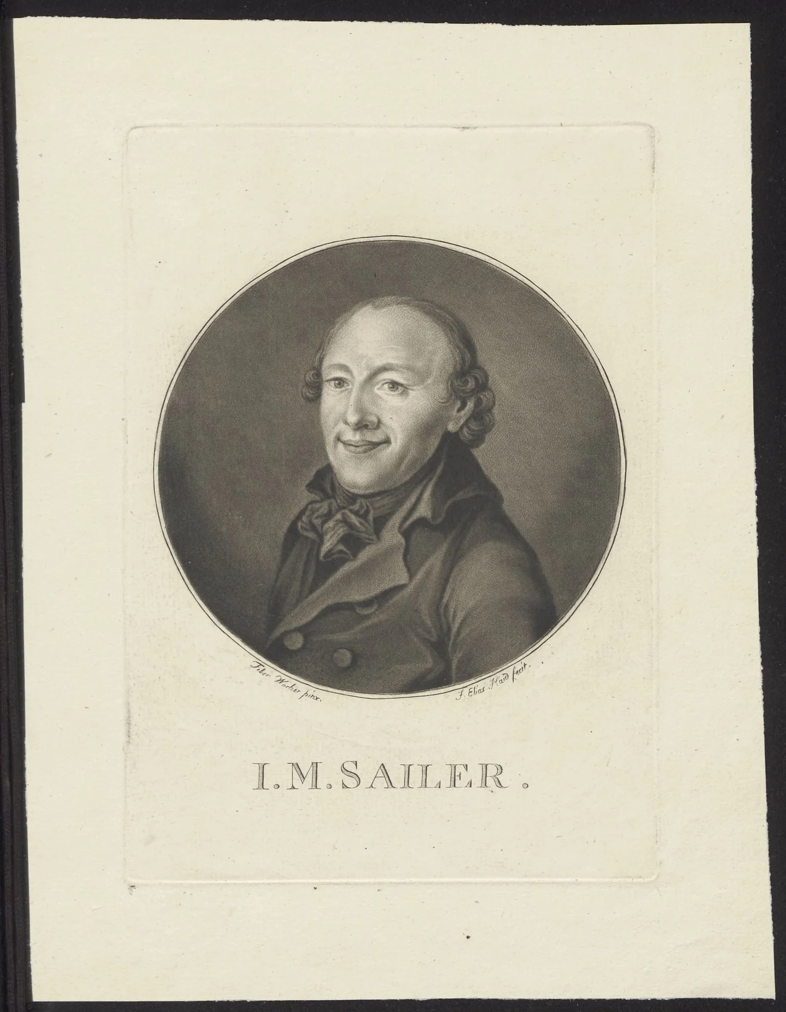 Portrait of I.M. Sailer, detail