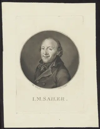 Portrait of I.M. Sailer, by Haid Johann Elias, unspecified, 1750