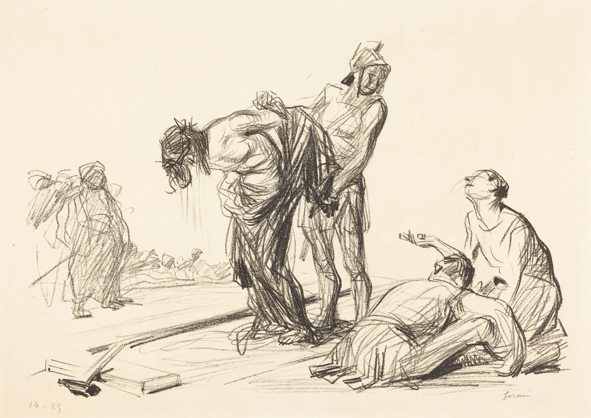 Le Christ dépouillé de se vêtements (Christ Stripped of His Clothes), detail