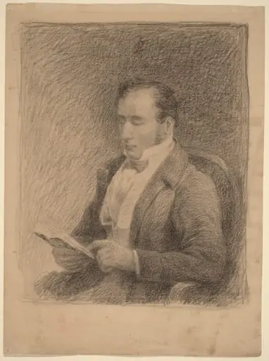 R. Strong, by Rembrandt Peale, graphite, 1810
