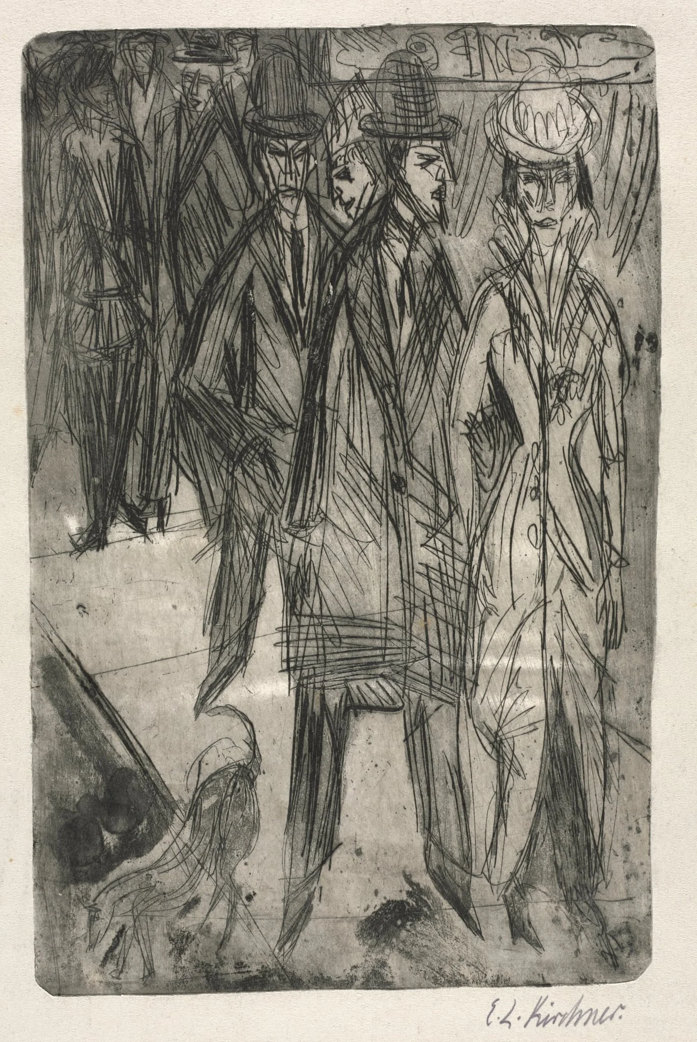 On the Street, detail