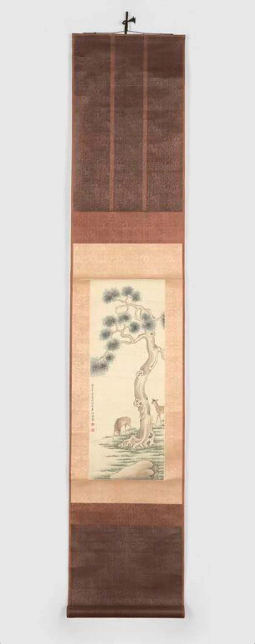 Deer Under the Cypress, detail