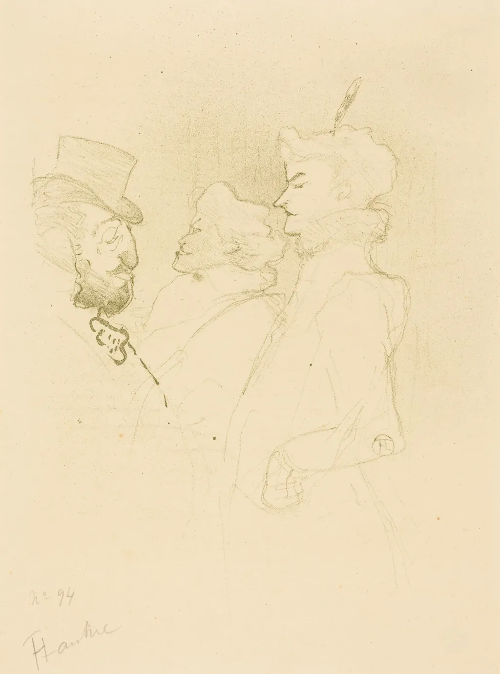 Why Not?...Once Is Not a Habit (Pourquoi pas?...Une fois n'est pas coutume), by Henri de Toulouse-Lautrec, ink, 1893