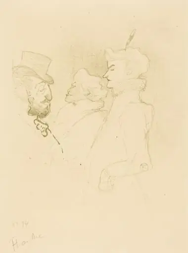 Why Not?...Once Is Not a Habit (Pourquoi pas?...Une fois n'est pas coutume), by Henri de Toulouse-Lautrec, ink, 1893