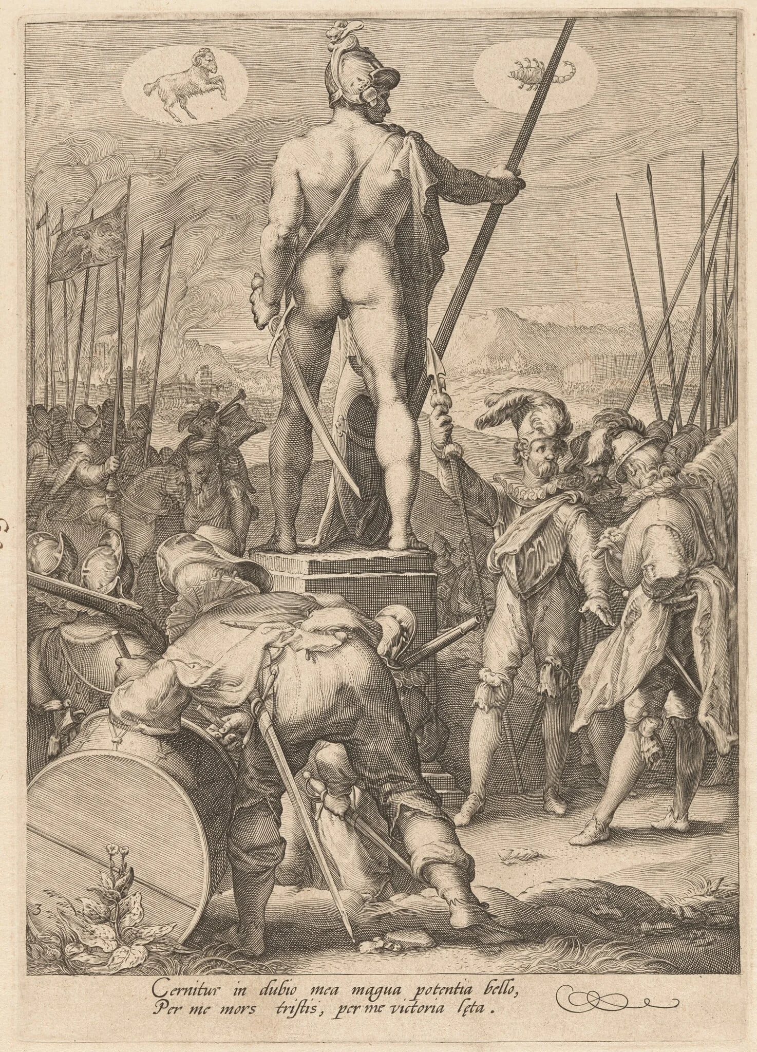 Mars Presiding Over the Arts of War, detail