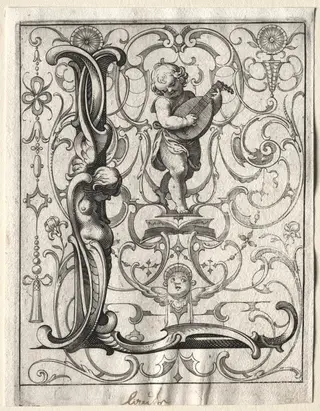New ABC Booklet:  L, by Lucas Kilian, 1627