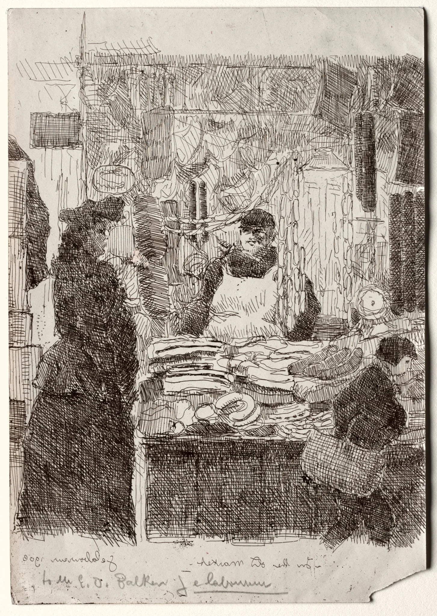 In the Old Market, detail
