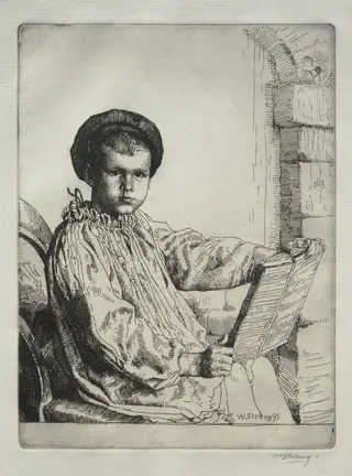 David R. Strang, by William Strang, 1895