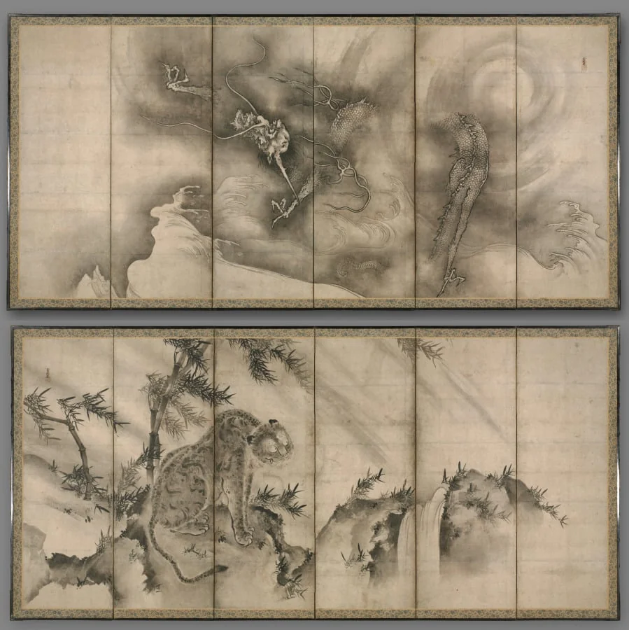 Dragon and Tiger, detail