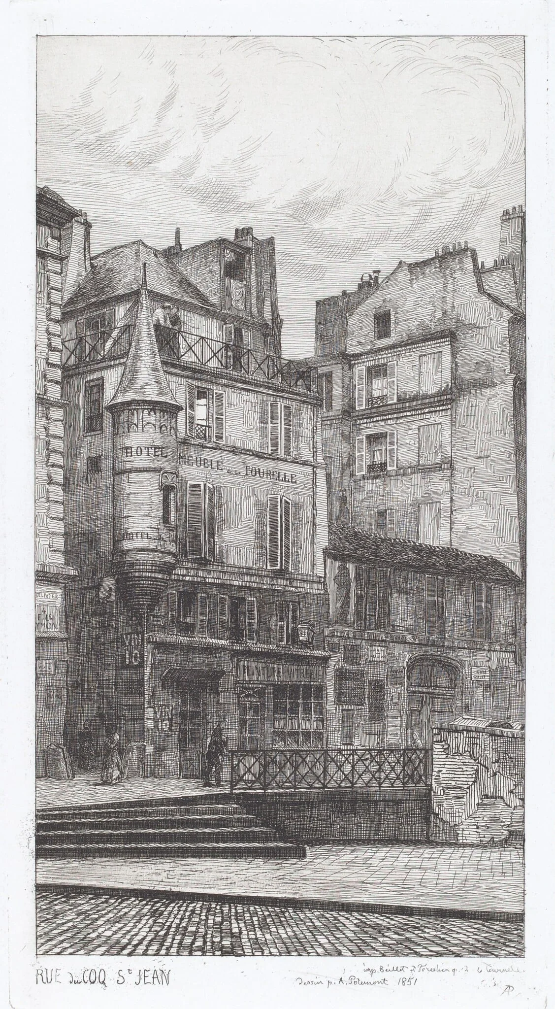 Rue du Coq St. Jean, detail