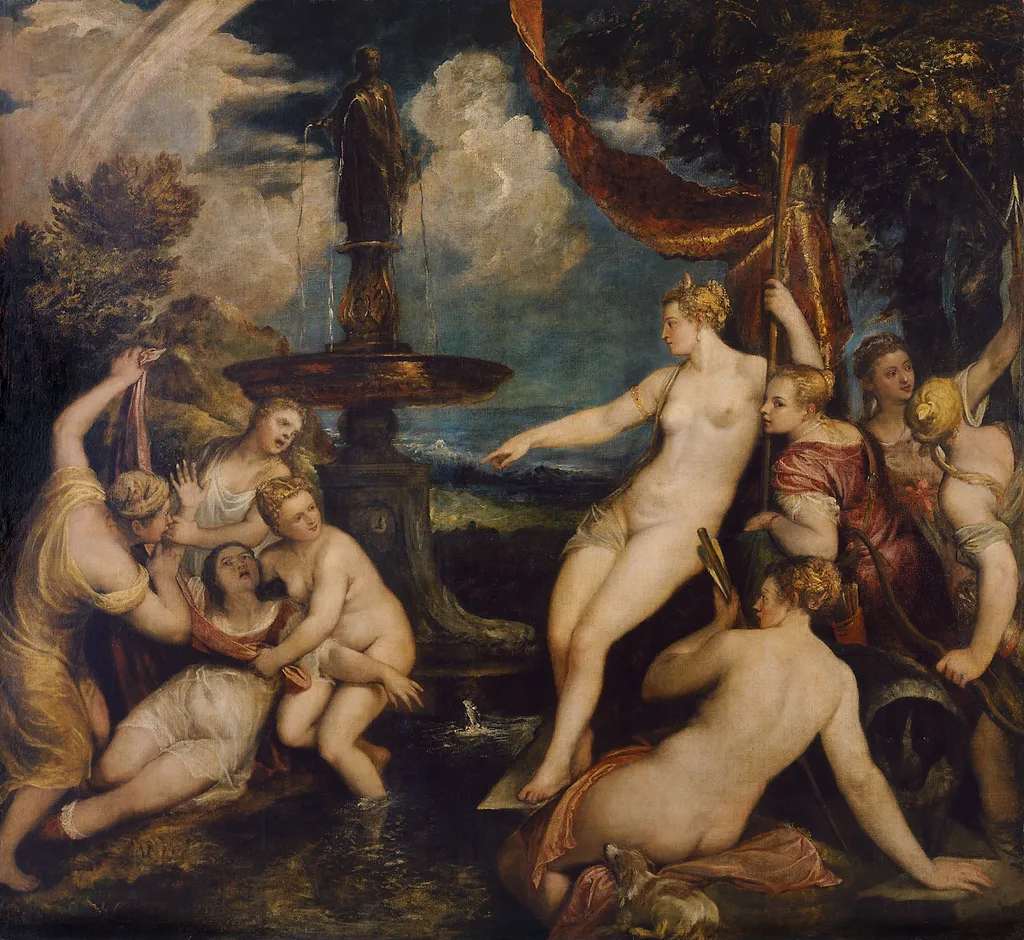 Diana and Callisto, by Titian, oil, 1566