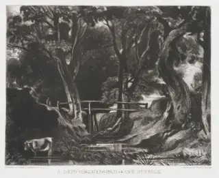 A DELL, HELMINGHAM PARK, SUFFOLK, by John Constable