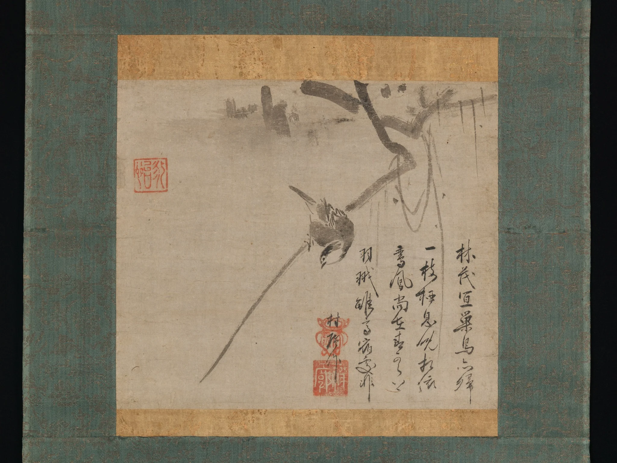 Bird on a Branch, detail