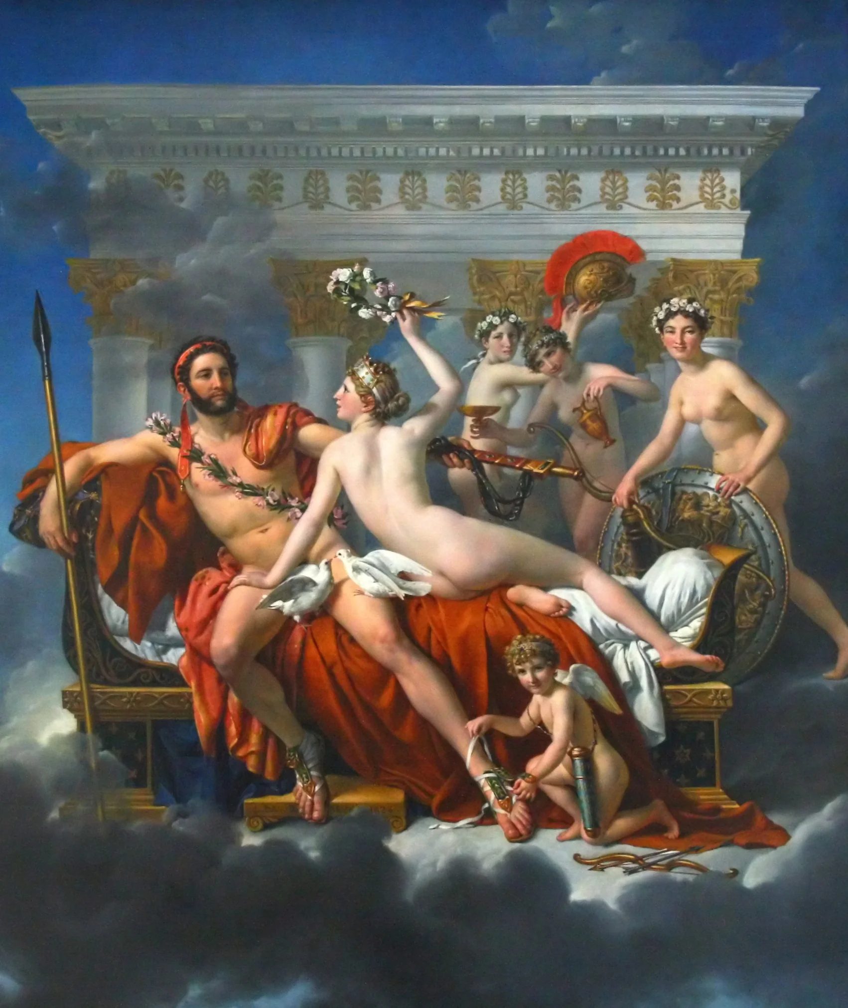 Mars Being Disarmed by Venus, detail