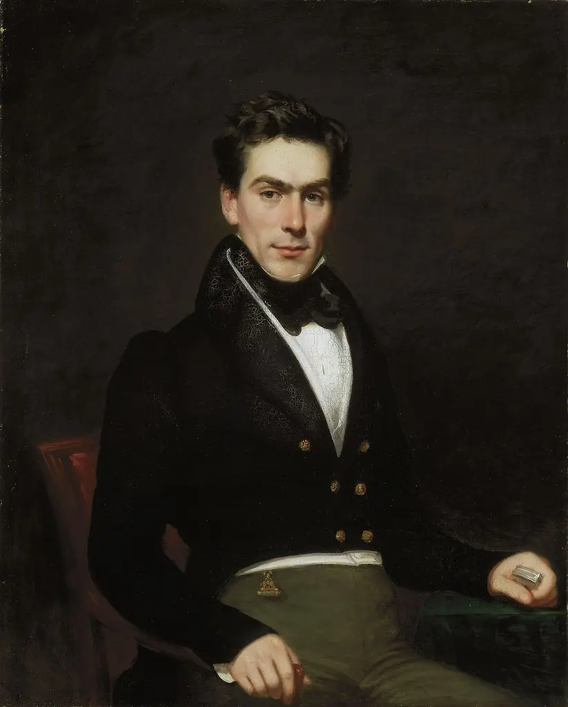 Mr. James Mackie, by Samuel Lovett Waldo, oil, 1835